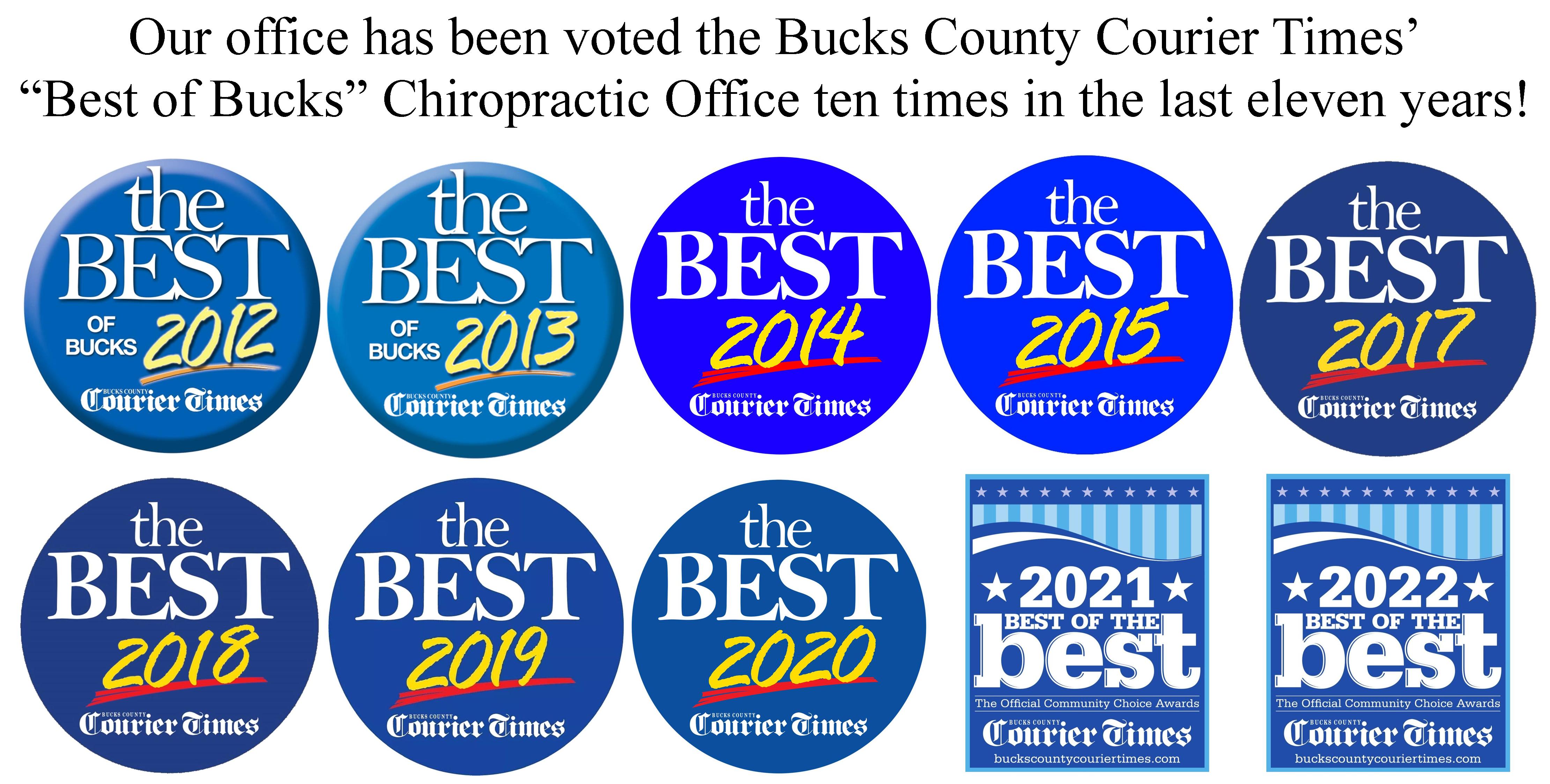 Best of Bucks Chiropractic Office winner 